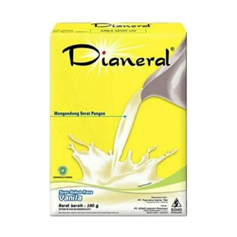 

Dianeral Diabetes - Susu Pengganti Makanan Untuk Penderita Diabetes 180 gram - Rasa Vanila
