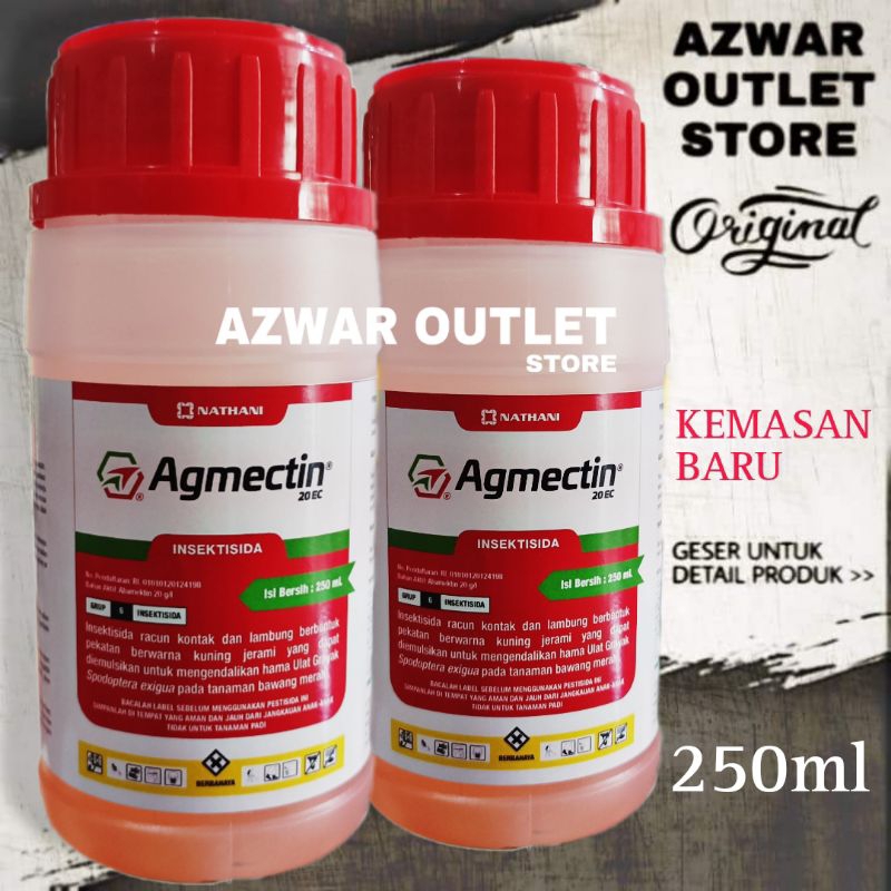 AGMECTIN 20EC | Insektisida Abamectin murni racun ulat dan kutu daun untuk tanaman bawang merah, pad