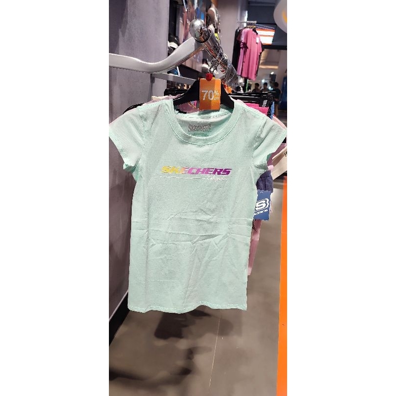 SALE Kaos Anak Perempuan SKECHERS Kids Tosca Original Sports Station Diskon 70%