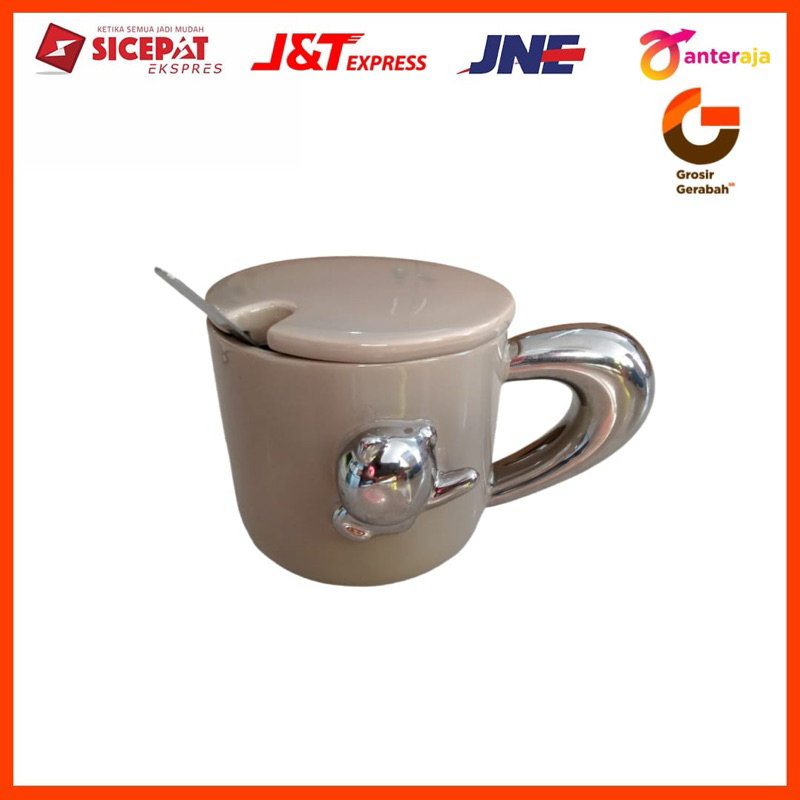 royal alfred mug keramik jumbo + tutup 15oz bt-1446