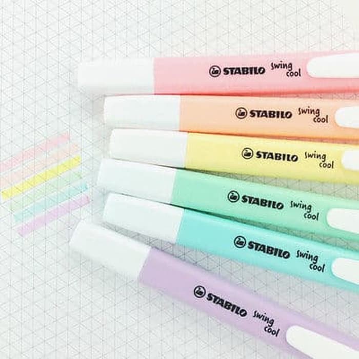 Stabilo warna pastel/ stabilo murah/ stabilo lucu/stabilo unik/ stabilo warna soft/ stabilo sekolah/