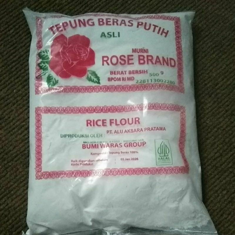 

Tepung beras rosebrand 500 g