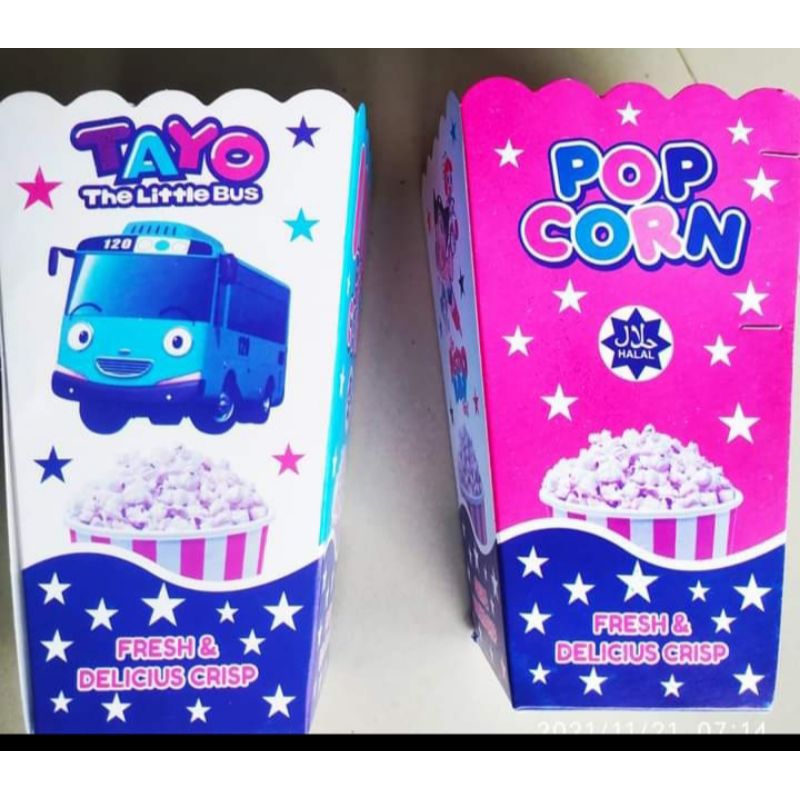 

KERTAS POPCORN UKURAN 14X8CM 100PCS