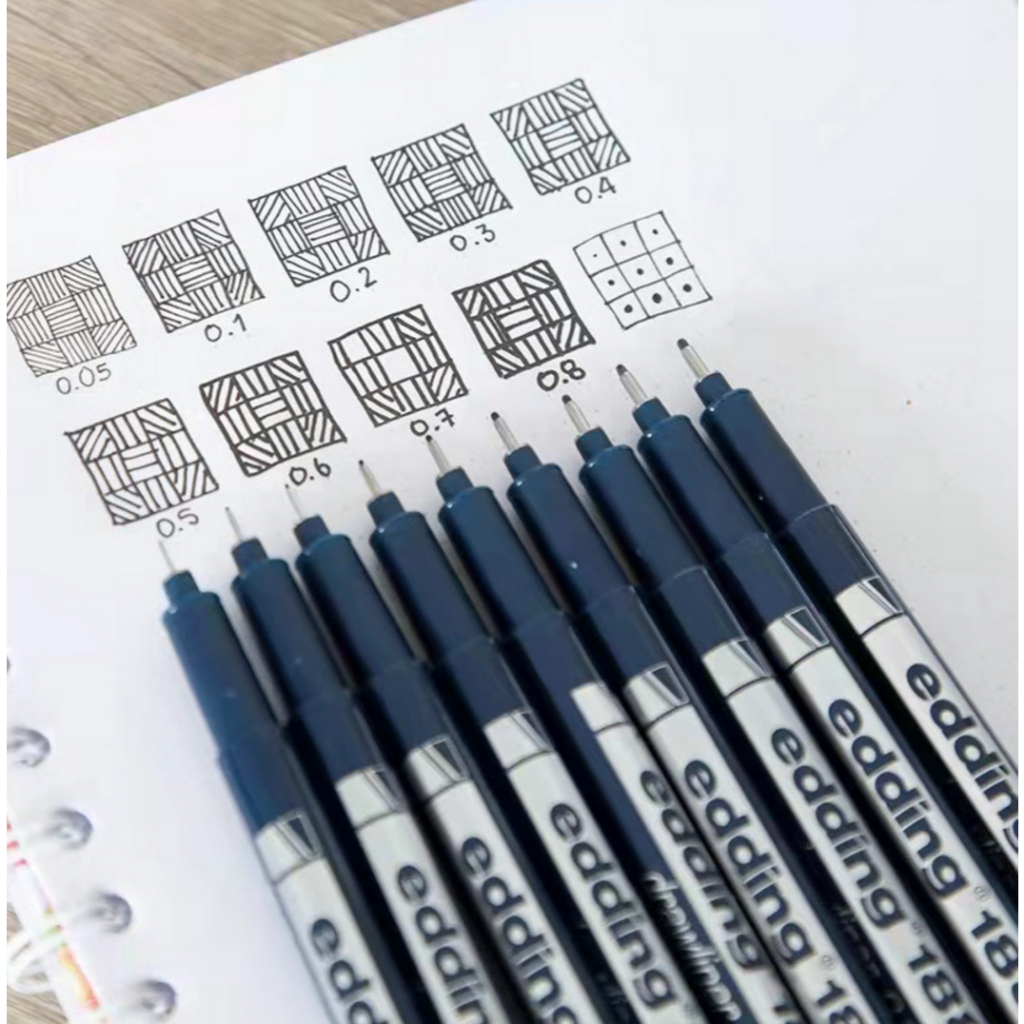 

NEW edding 1880 drawliner 0.05 0.1 0.01 Fineliner Precision seperti Rotring Rapido Isograph