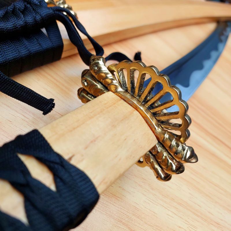 HOBI KOLEKSI KERAJINAN KATANA JEPANG BAJA PER ASLI RONIN NATURAL PREMIUM