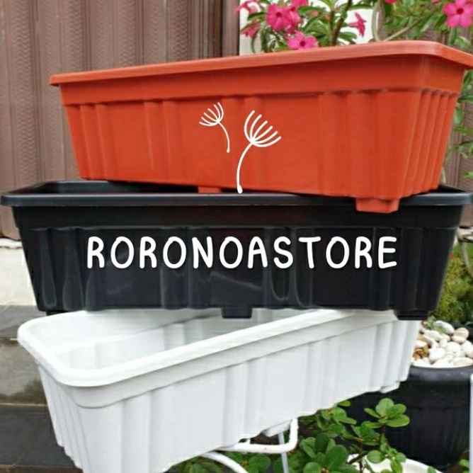 KF7 pot tanaman lee kwan yew panjang 5 cm pot panjang pot tanaman menjuntai warna hitam putih merah