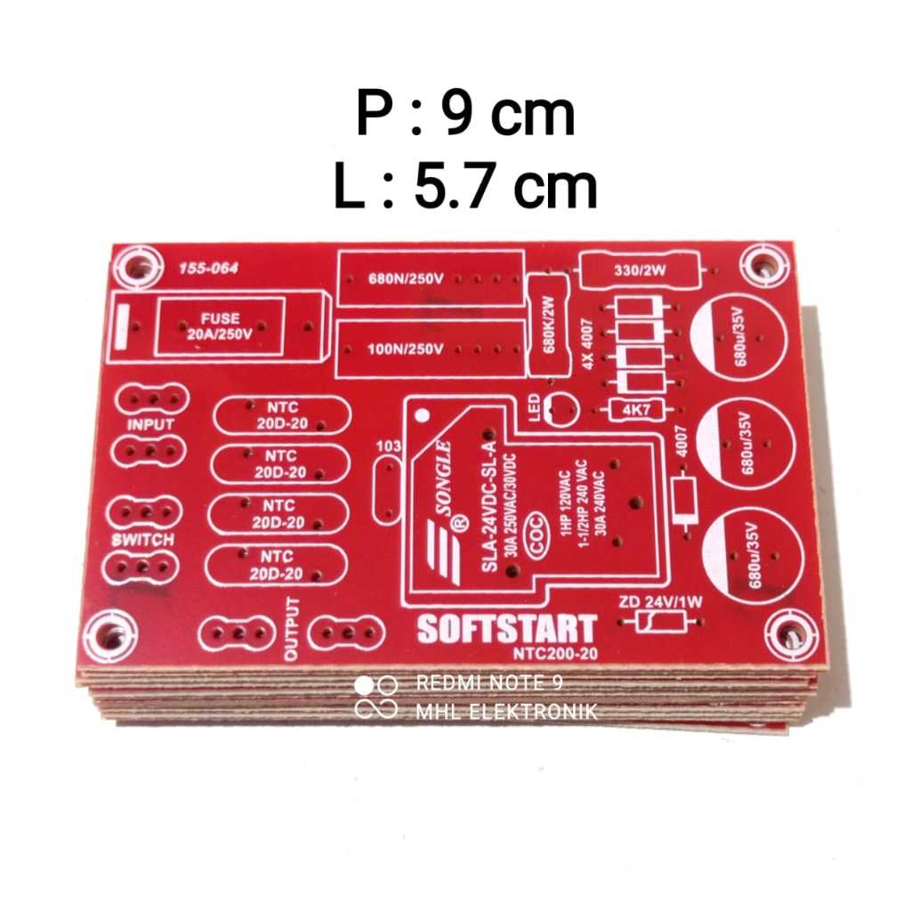 PCB SOFTSTART NTC 20D - 20