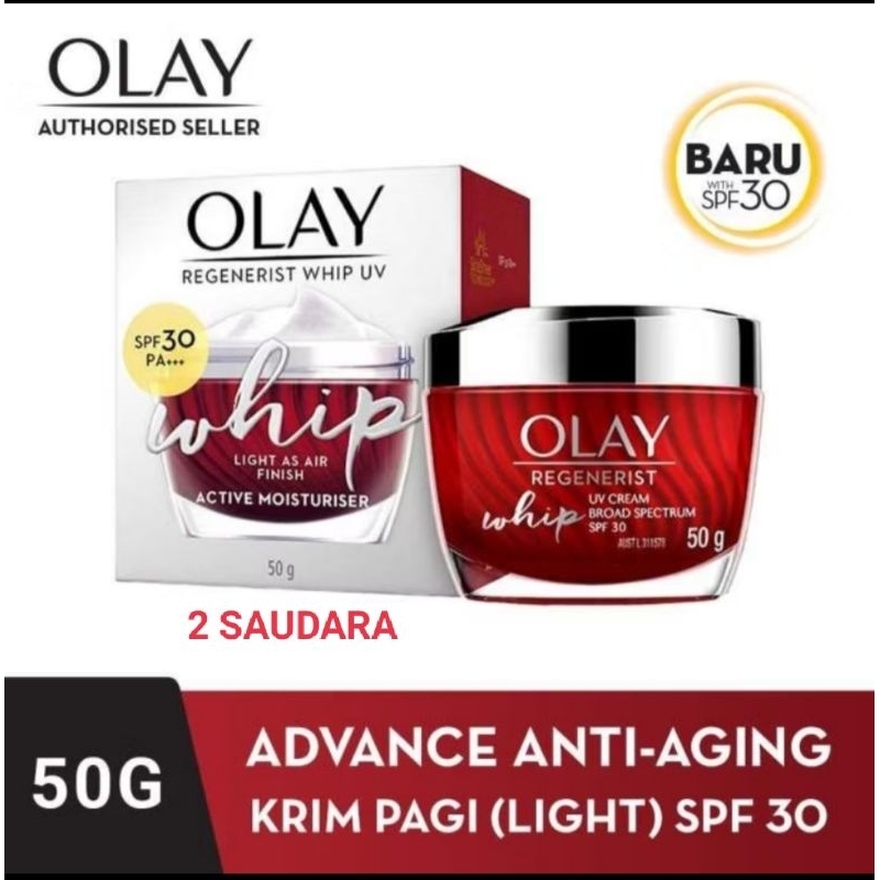 OLAY REGENERIST WHIP UV SPF 30 PA+++ NIACINAMIDE DAY CREAM 50 ML EXP 07/2027