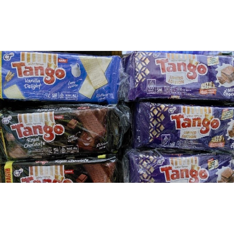 

wafer tango baru kemasan renceng 16gram x10pcs...