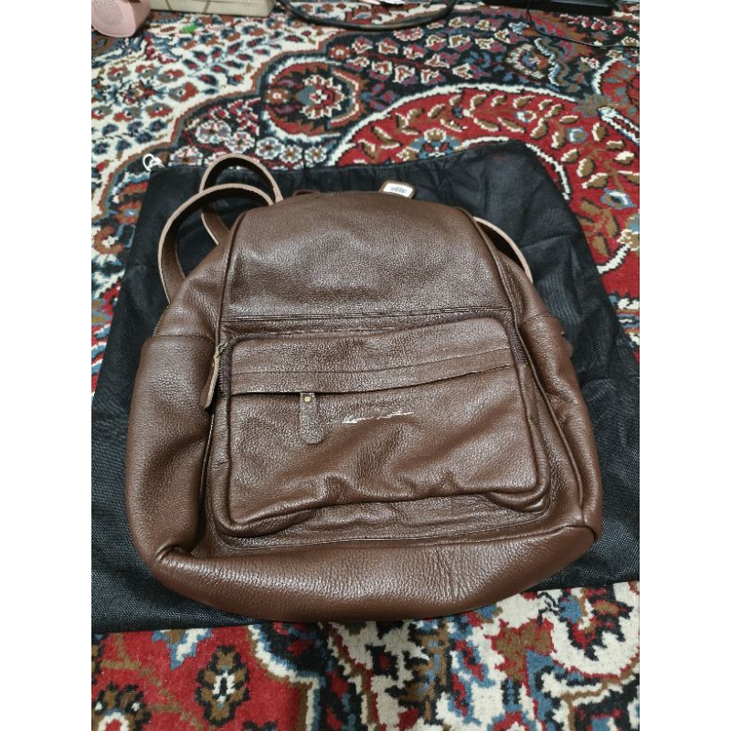 Kenes leather Tas Kulit leather backpack bag revina havana