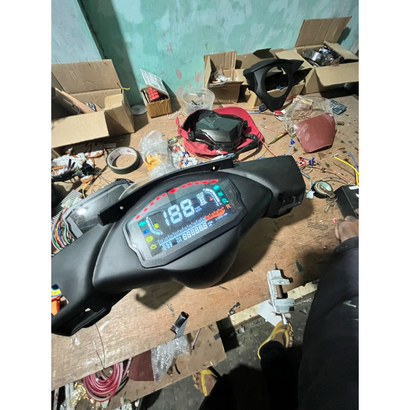 speedometer honda vario 110karbu custom digital