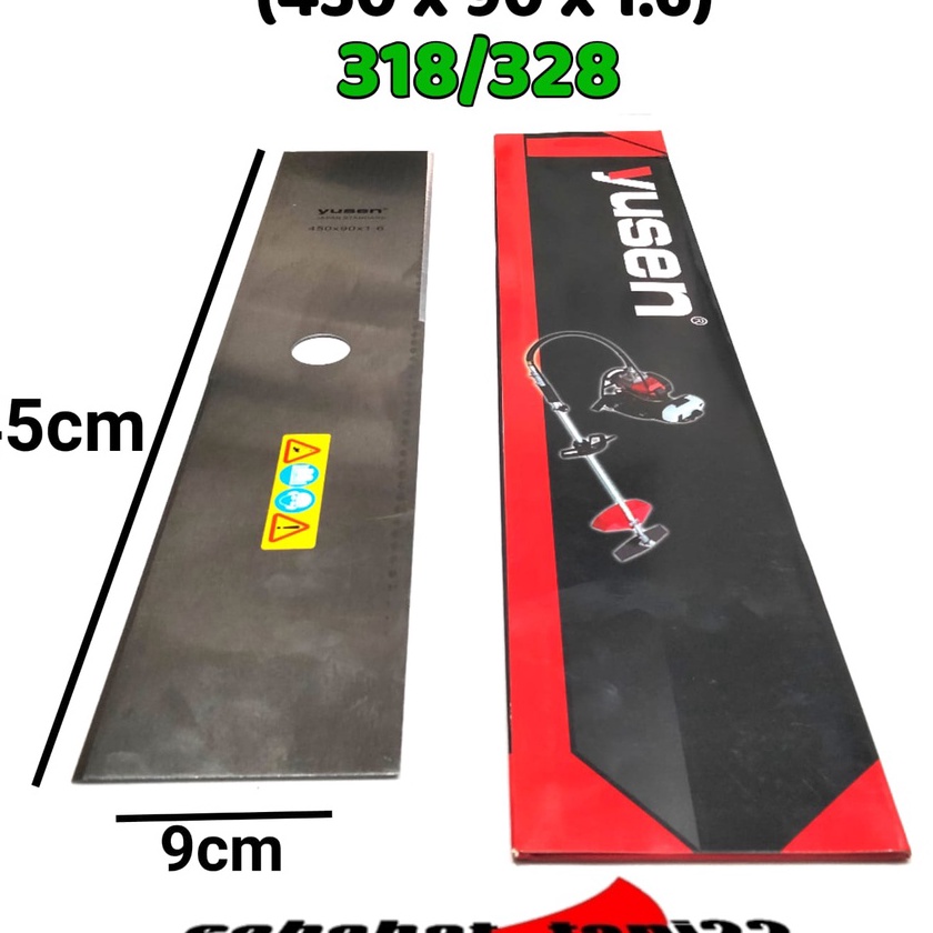 FG2 Pisau mesin potong rumput panjang pisau potong rumput panjang 45 X 9 X 16 YUSEN