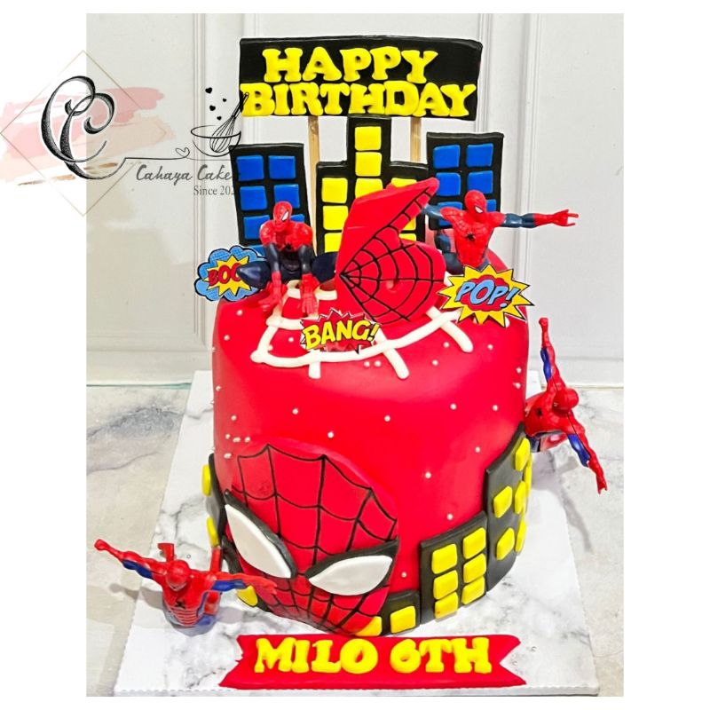 

Spiderman Cake / Kue Ulang Tahun Karakter / Cartoon Cake / Boys Cake