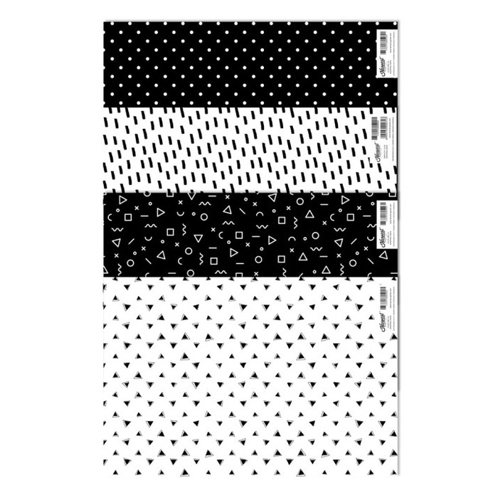 

SEGERA BELI Kertas Kado Harvest Wrapping Paper isi 4 Monochrome Series