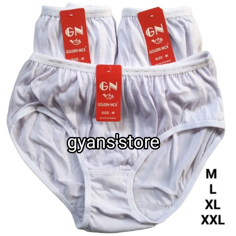 [ 1PCS ]Celana Dalam Golden Nick 937 PUTIH / CD Golden Nick PUTIH