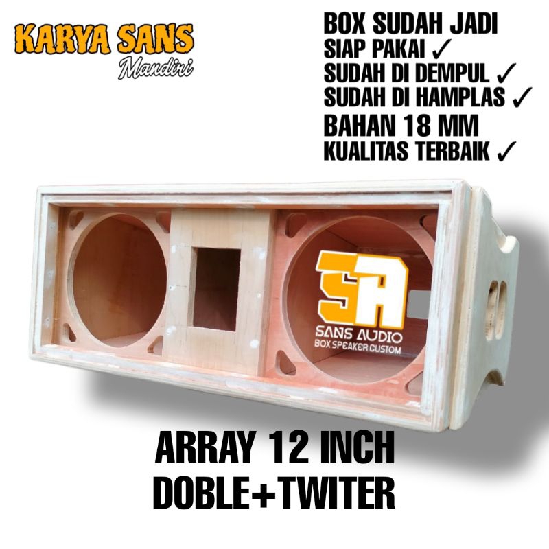 Box array 12 inch doble plus twiter mentahan