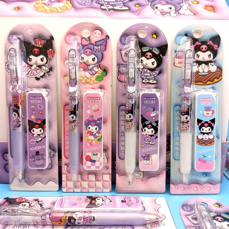 

PENSIL MEKANIK FREE REFILL Kuromi Sanrio Pensil Mekanik HB 0.5mm PENCIL MEKANIK EKSLUSIVE 9003