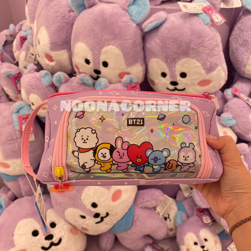 

Miniso x BT21 Kotak Pensil / Big Stationery Case Holographic PU Leather BT21 Collections