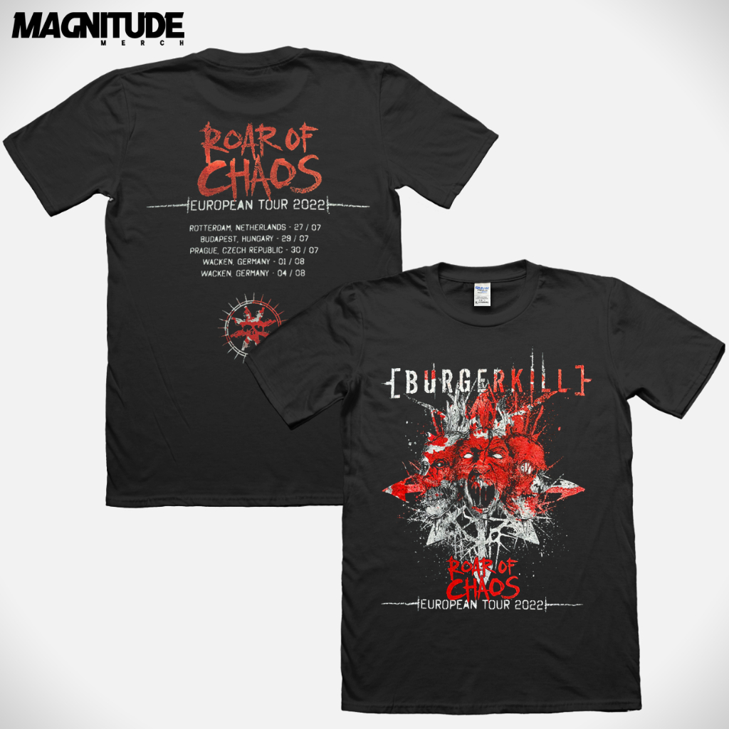 Magnitude T-Shirt Burgerkill - European Tour 2022  | Kaos musik | Kaos band |