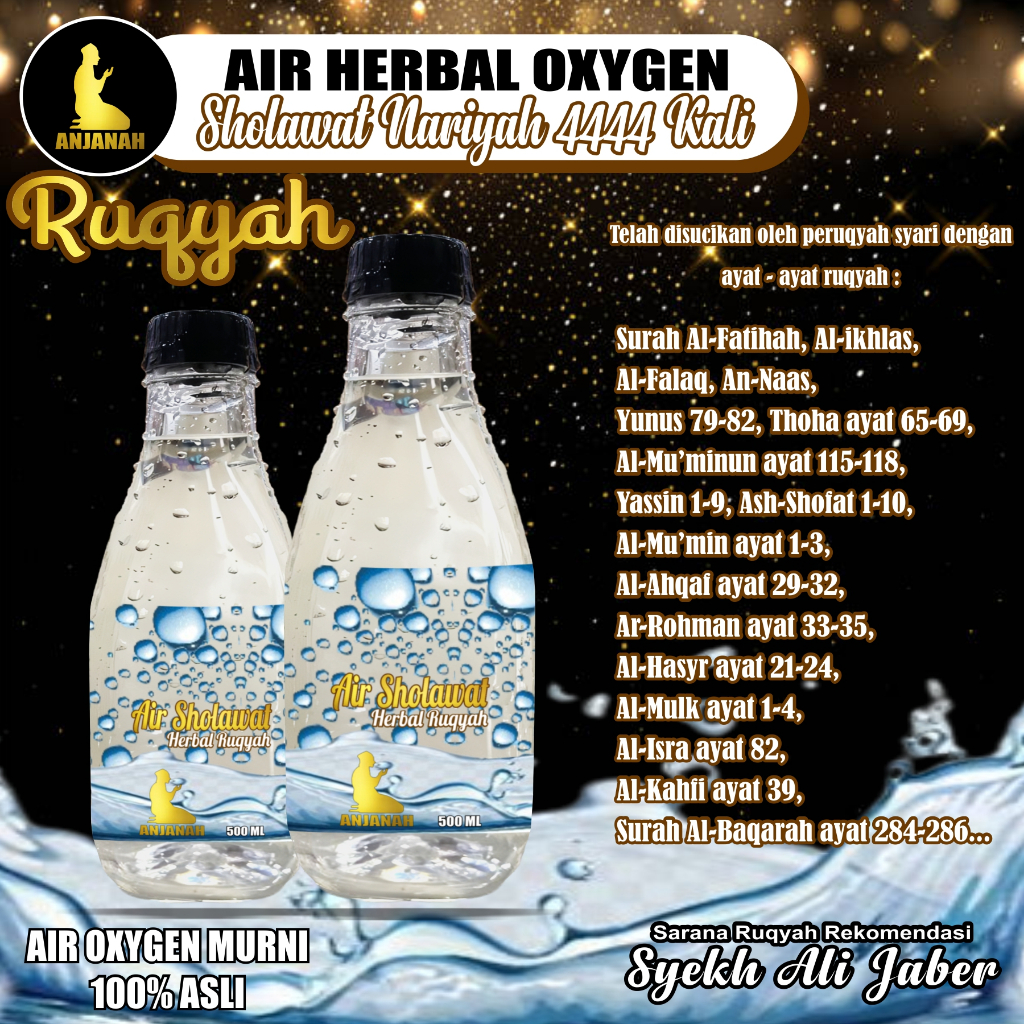 

Air Ruqyah Plus Sholawat Nariyah 4444 Kali | Mencegah & Menyembuhkan Berbagai Macam Penyakit Alami