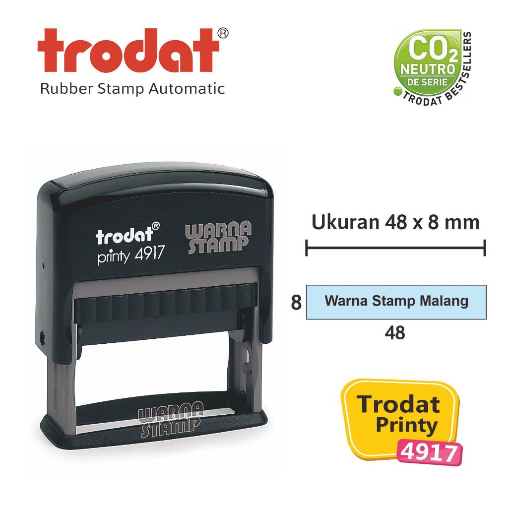 

Stempel Trodat Printy 4917 Original Tanpa Letter / Warna Stamp / Trodat Printy Alat Saja