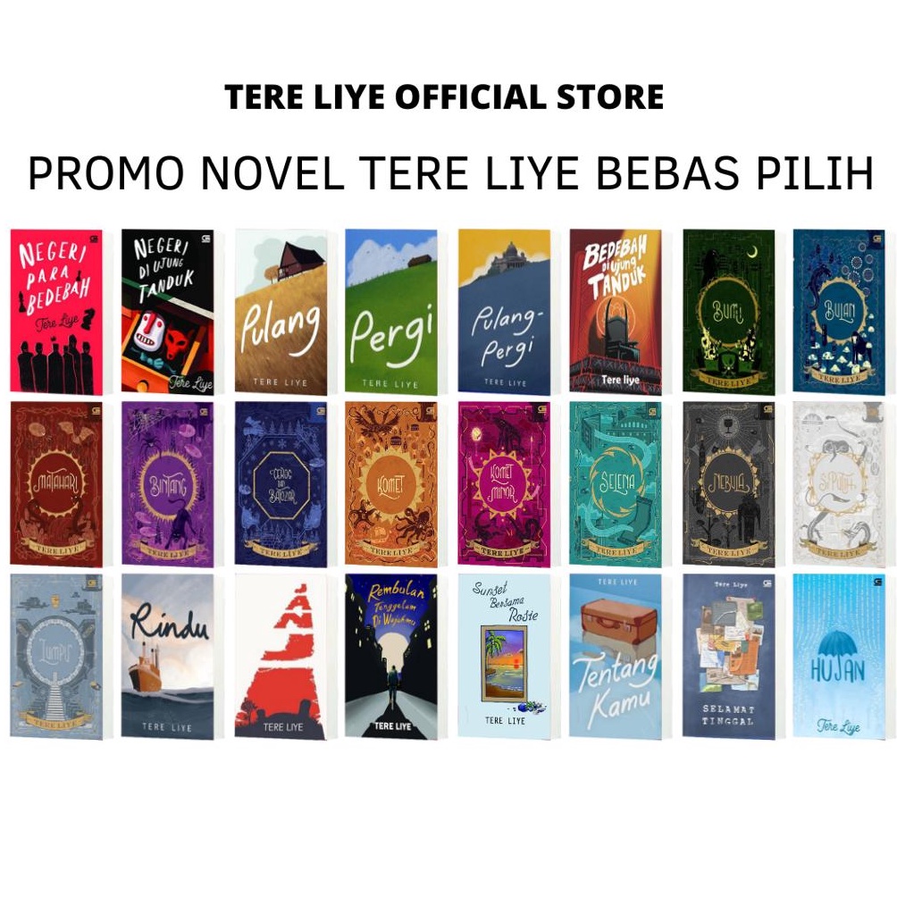 New Product Tere Liye  Promo Buku Tere Liye