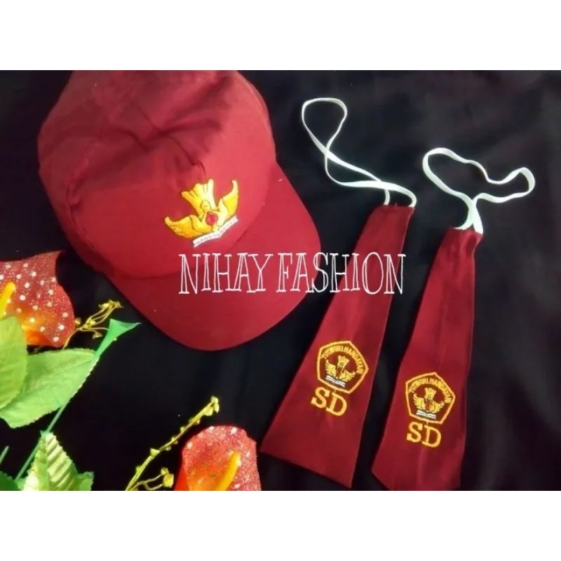 topi dan dasi SD/PAKET HEMAT TOPI DAN DASI/TOPI SD/TOPI SD LAKI LAKI/TOPI SD PEREMPUAN