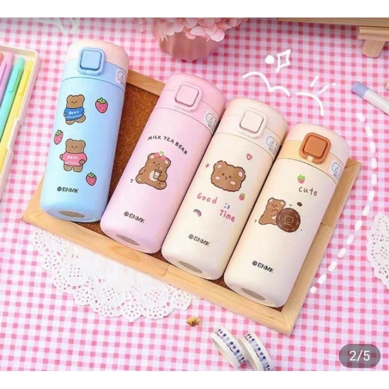 BOTOL MINUMAN TUMBLER GOLDEN BUTTER COKLAT