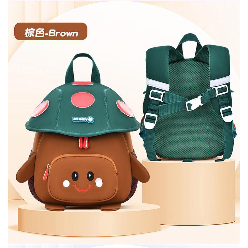 Tas ransel Anak 3D Motif jamur /tas sekolah anti air /tas punggung anak /tas sekolah impor
