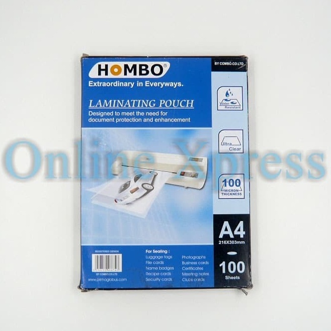 

Laminating Film Ukuran A4 Hombo m V6Y7