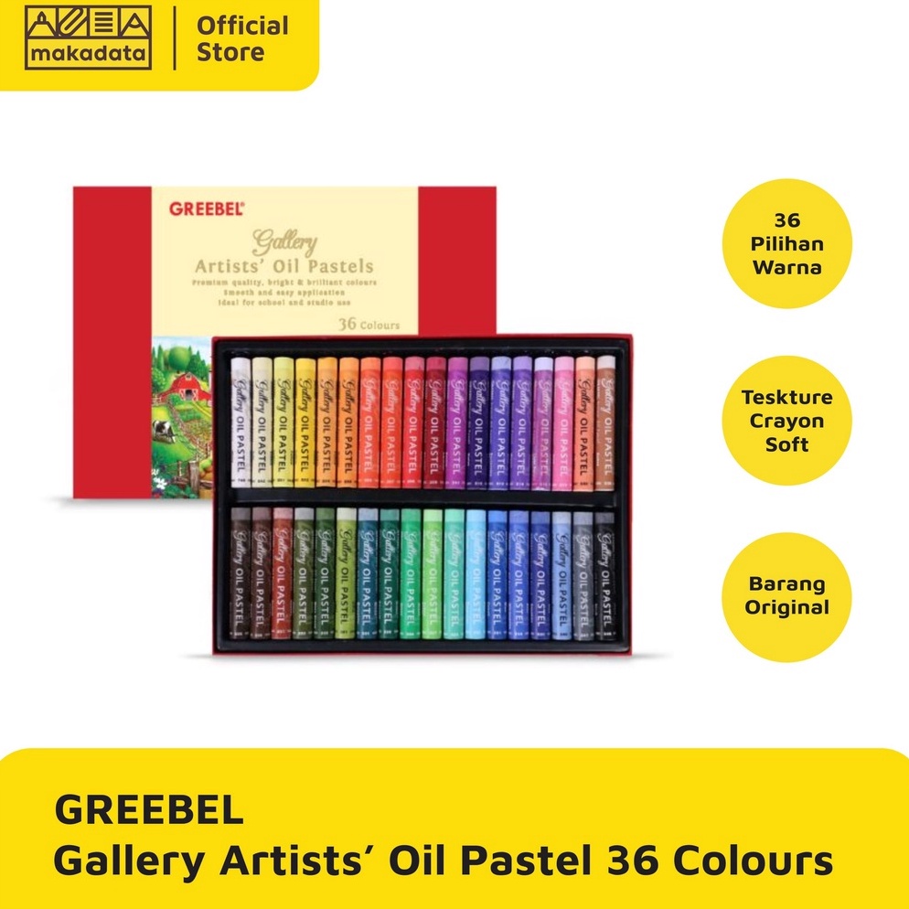 

CRAYON OIL PASTEL GREEBEL ARTIST 36 WARNA MURAH y N1S9