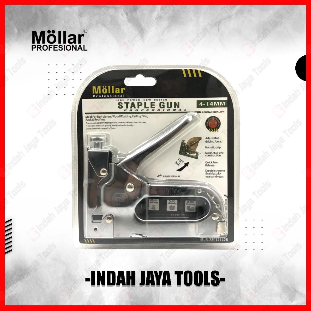 

MOLLAR Staples Gun Tacker 3 in 1 Stapler Jok Tembak Hekter 3 Way k J4H9