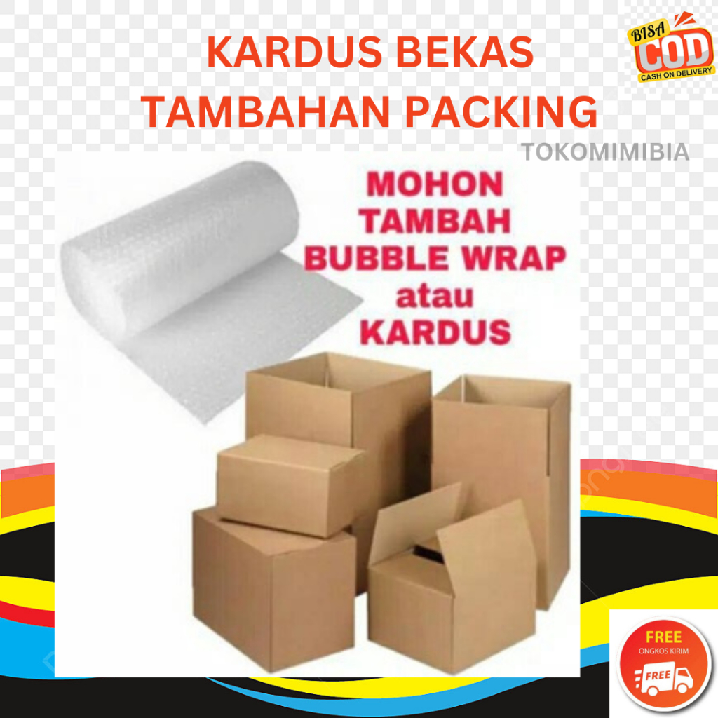 

PLASTIK BUBBLE DAN KARDUS BEKAS UNTUK TAMBAHAN PACKING