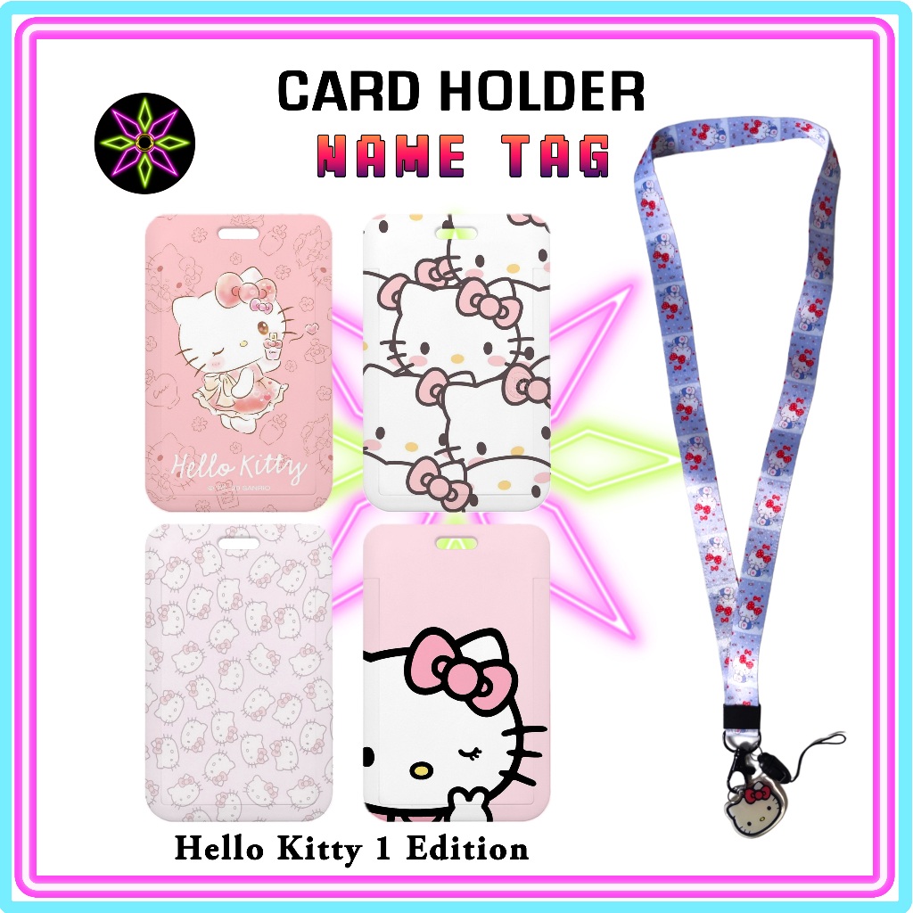 

Hikari Print ID Card Holder + Lanyard Hello Kitty 1 Edition Nametag DenganTali Card Holder Tempat Kartu Hello Kitty Tali