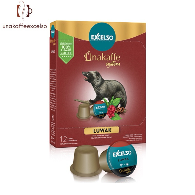 

Unakaffe Excelso Capsule - LUWAK isi 12 pods