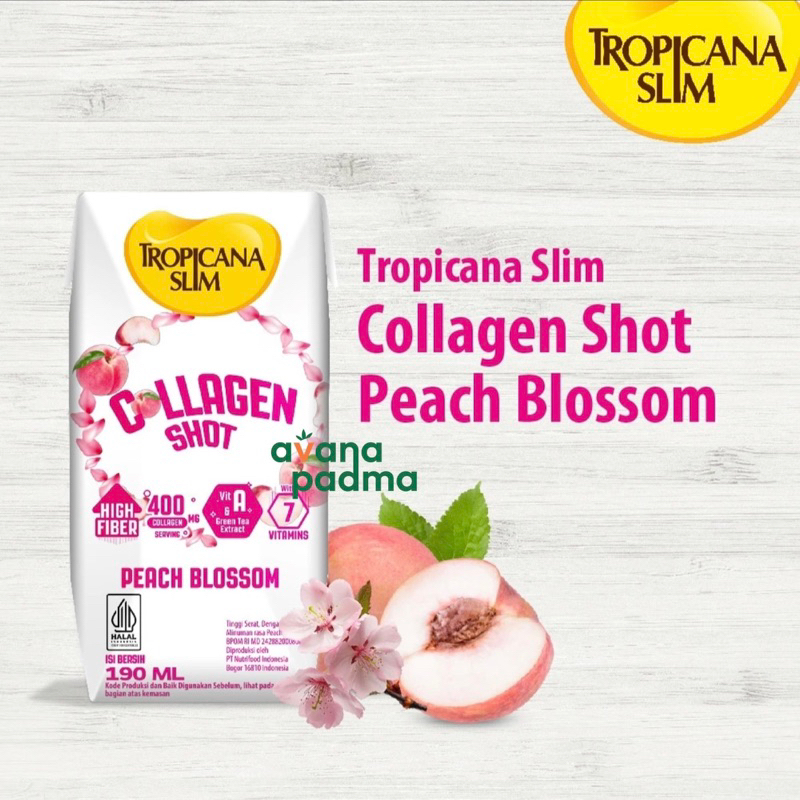 

Tropicana Slim Collagen Shot Peach Blossom (190ml)
