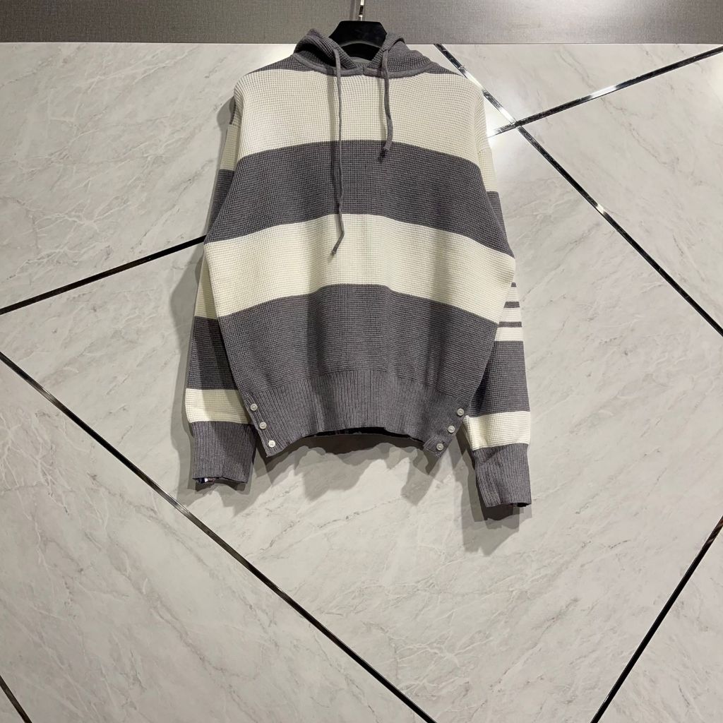 THOM BROWNE KNIT HOODIE