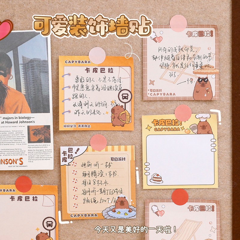 

STICKY NOTES MEMO TEMPEL KERTAS STICKY NOTE CAPYBARA KAPIBARA IMPORT