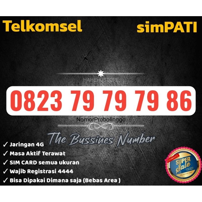 Nomor Cantik Telkomsel 0823 AB AB AB 86