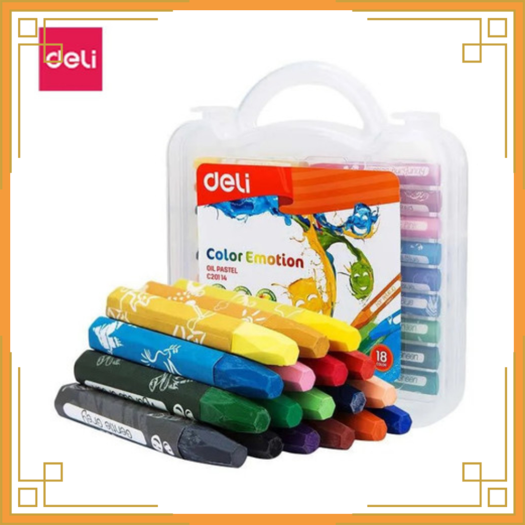

DELI Oil pastel 18 warna C20114