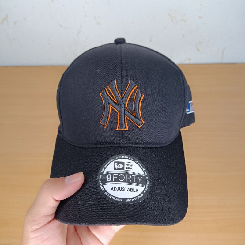 Topi Baseball Cap Hitam Biru Logo NY Bordir Pria Wanita - 9903