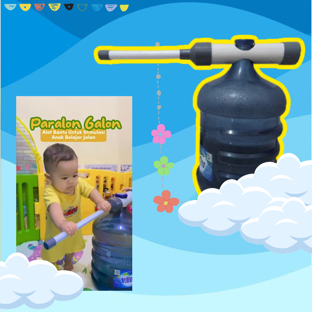 Baby walker paralon pvc / Push walker Paralon / Alat jalan anak bayi dorong / Walking assistant