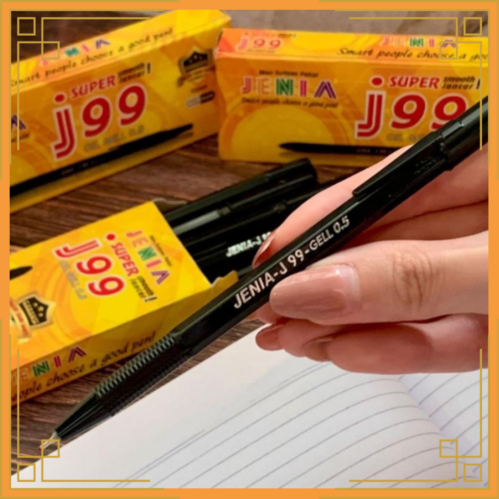 

JENIA Pena semi gel 0.5 hitam J-99 per kotak isi 12