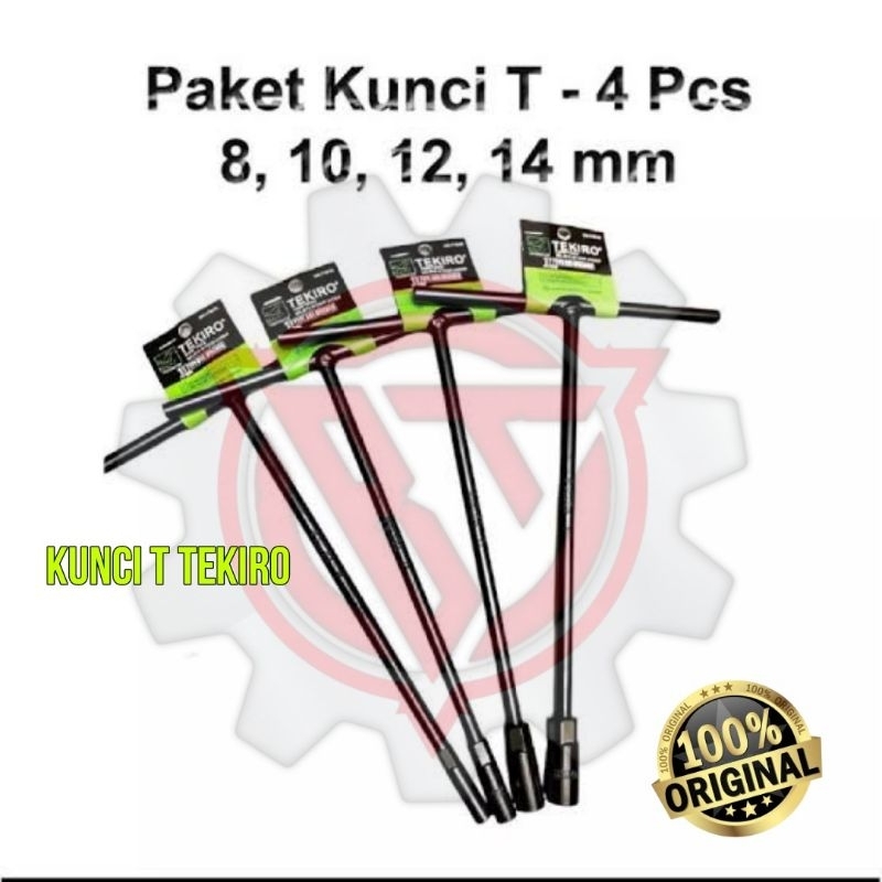 TERMURAH KUNCI T TEKIRO ORIGINAL Ukuran 8,10,12,14mm TEKIRO ORIGINAL