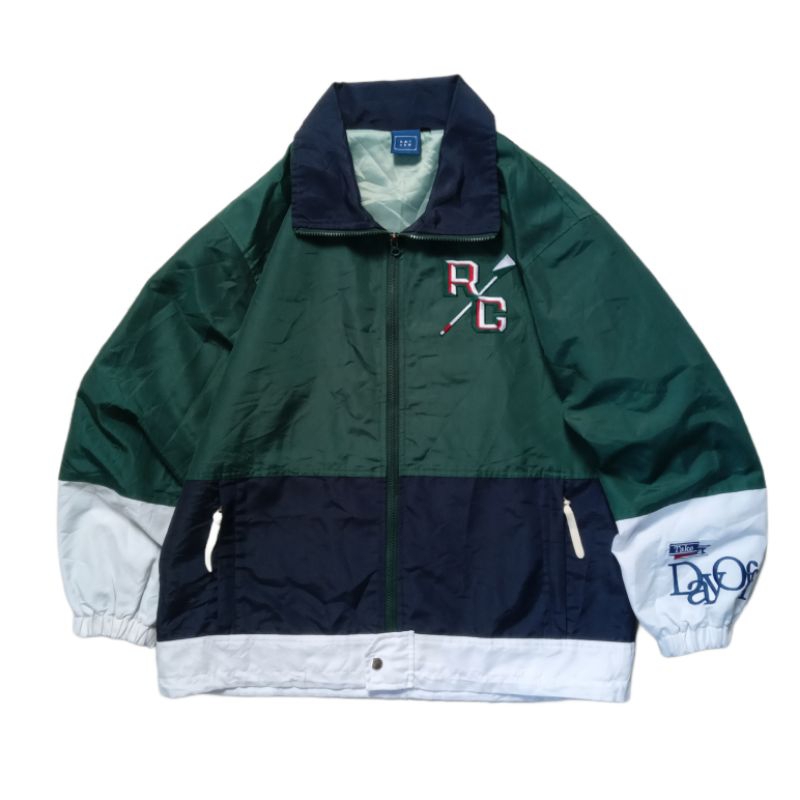 ROMANTICCROWN Windbreaker Colorblock Jaket Sz L/XL