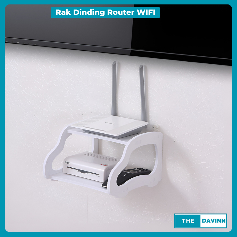 Rak Tempat WIFI Tempel Dinding Rak Router Wifi Gantung Dinding Rak Wifi Tempel Tembok