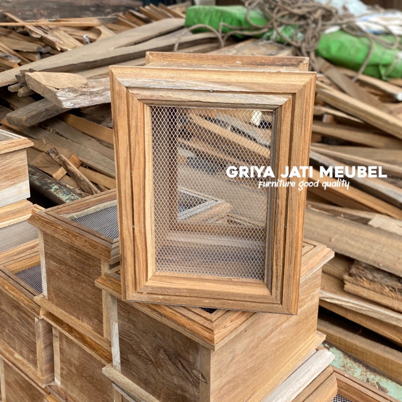 Loster Kayu jati | Loster Kawat nyamuk | Uk 15x20