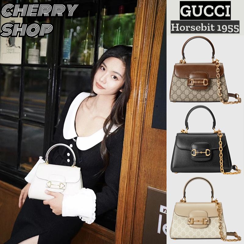✨100% authentic Gucci  Horsebit 1955 series mini handbag /Tas Wanita/Tas Messenger/tas tangan