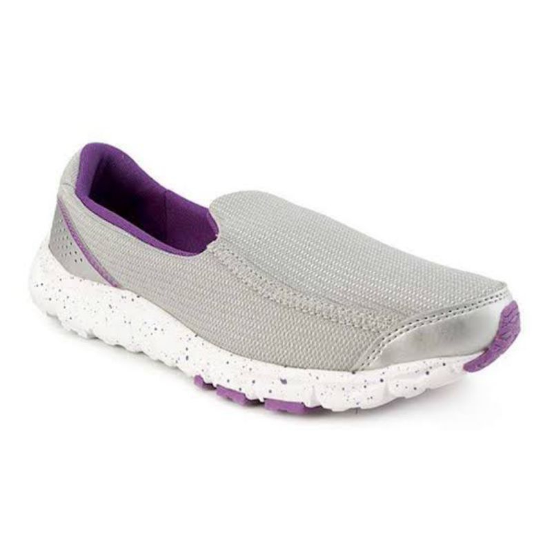 Sepatu League Wanita Luna Slip on abu Lifestyle original promo murah