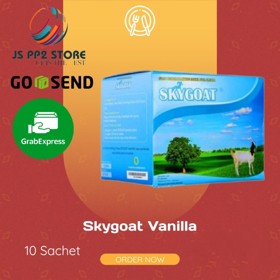 

SKYGOAT - Susu Kambing Etawa Bubuk SKY GOAT Original Vanilla 1 Box Isi 10 Sachet